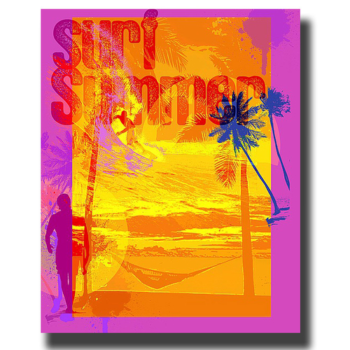 Artistic Home Gallery 1620V548IG Surf by Jim Baldwin Gallery-Wrapped C