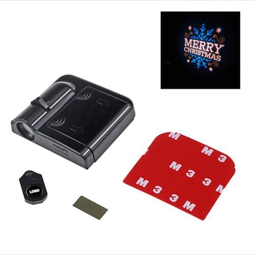 Rylybons 1pcs Wireless Car Logo LED Welcome Light