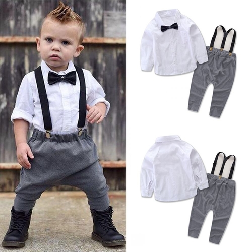 Toddler Baby Boys Formal Casual Clothes Sets 2PCS