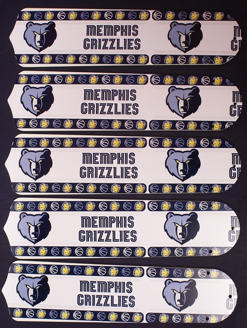 Ceiling Fan Designers 52SET-NBA-MEMP 52 in. NBA Memphis Grizzilies Bas