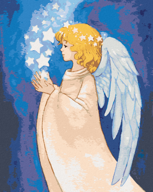 Paint by Numbers - ANGEL AND SHINING STARS