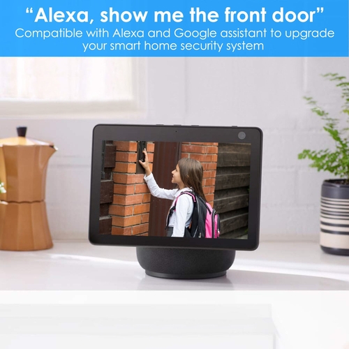 Compatible with Alexa Google Assistant Wireless Smart Wi-Fi Video