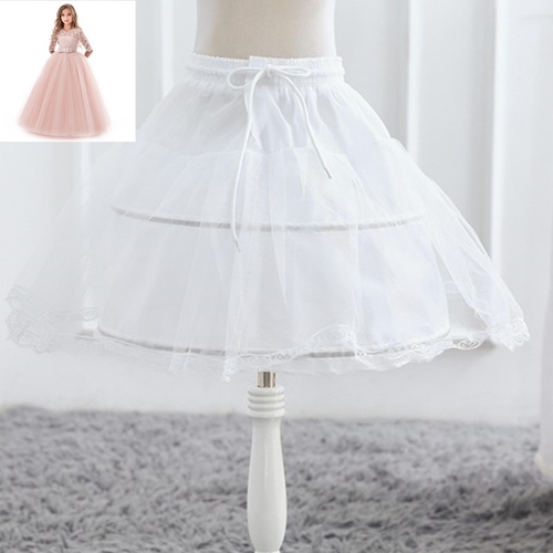 Formal White Girl Skirt Petticoat One Layer Kids