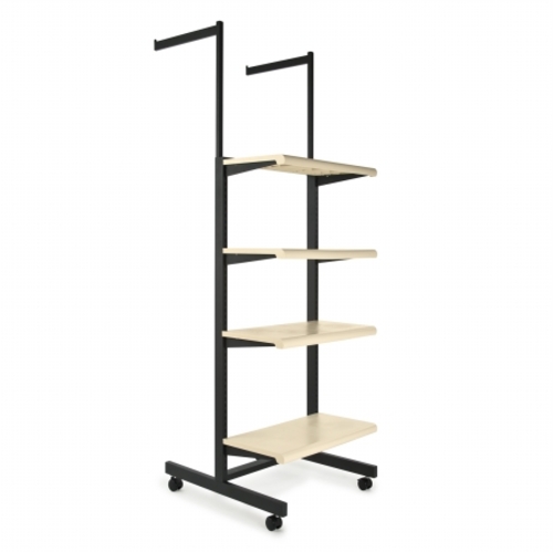 Econoco K400 - AL Frame With 4-24 in. Shelves And 2-16 in. Arms 1 x 2 