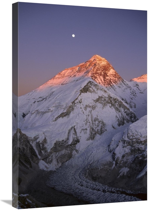 Global Gallery GCS-453531-2030-142 20 x 30 in. Moon Over Summit of Mou