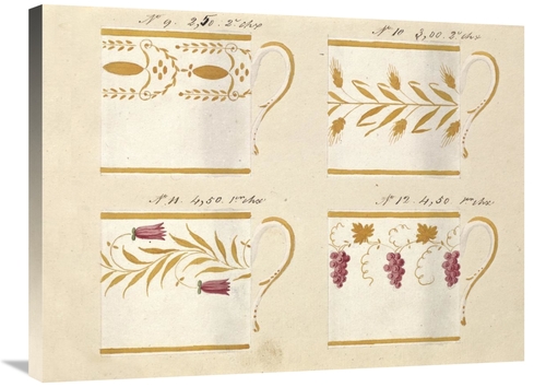 Global Gallery GCS-454923-2432-142 24 x 32 in. Quatre Tasses, Mode