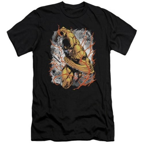 Trevco Jla-Reversed Short Sleeve Adult 30-1 Tee- Black - Small