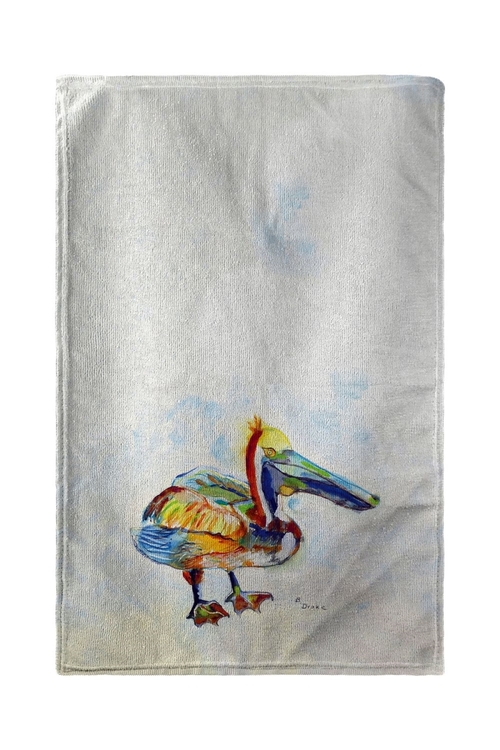 Betsy Drake BT983A Heathcliff Pelican Beach Towel - 30 x 50 in.