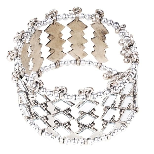 CE Silver Oxidised Bracelets For Women, Girls Stylish Aesthetic