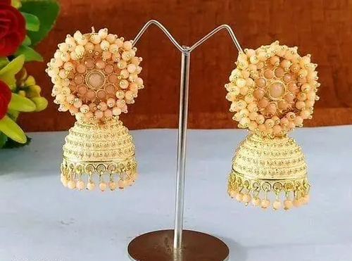 Women's Modern Earrings & Studs Color Peach