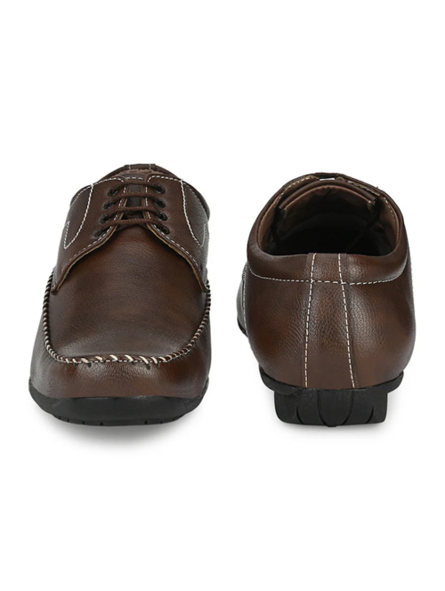 Brown Pu Laceup Derbies(Size9)(Colorbrown)