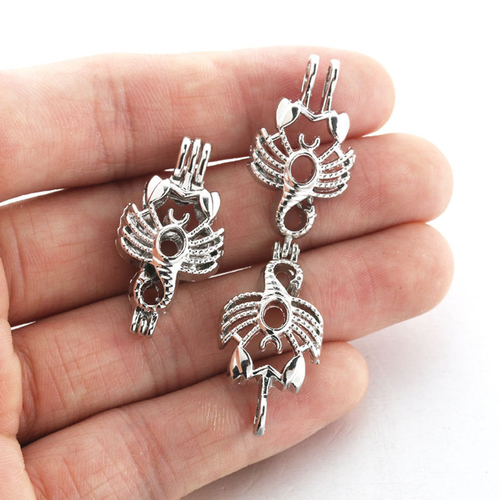 10PCS/Lot Pearls Cage Locket Necklaces Aroma