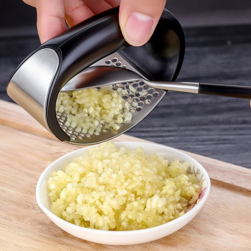 Anual Stainless Steel Garlic Press Manual Garlic Mincer Chopping