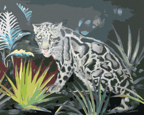 Zuty - Paint by Numbers - SAD LEOPARD (D. RUSTY RUST), 40x50 cm