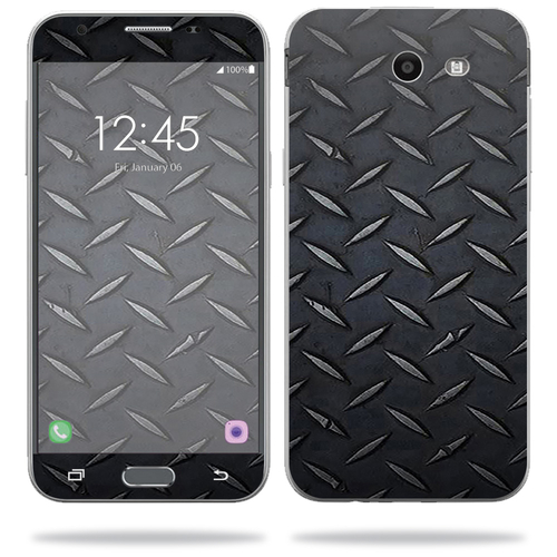 MightySkins SAGJ317-Black Diamond Plate Skin for Samsung Galaxy J3 201