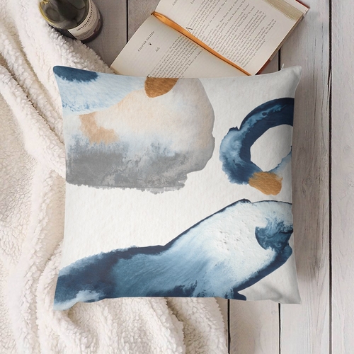 Plush Watercolor Pillowcase Double-Sided Comfort and Artistic Flair