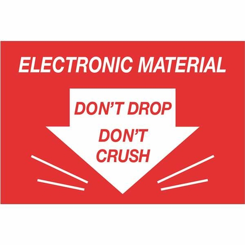 Tape Logic DL1314 2 x 3 in. - Dont Drop Dont Crush - Electronic Materi