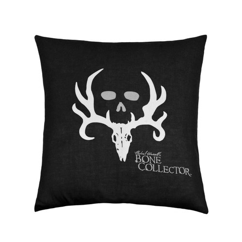 VISI-ONE - Bone Collector - Skull Theme - Black - Square Pillow