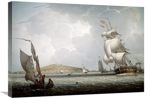 Global Gallery GCS-279979-30-142 30 in. Boston Harbor Art Print - Robe