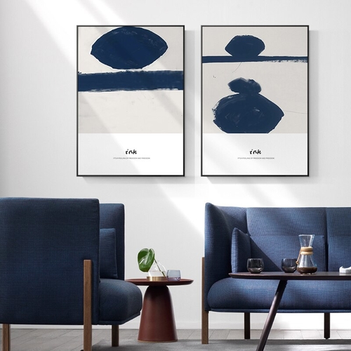 Abstract Ink Dots Canvas Paintings Wall ArtPosters