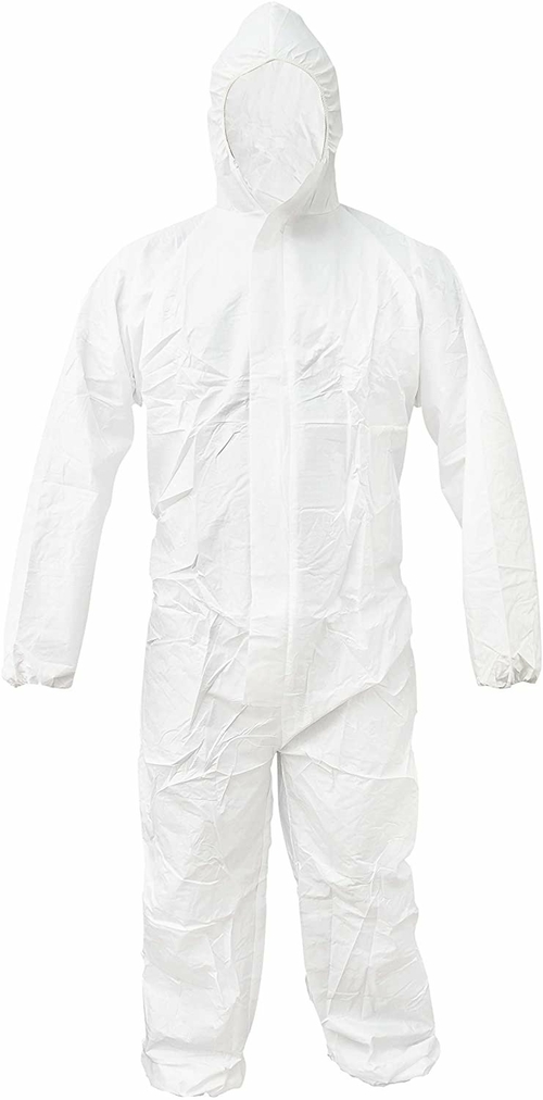 Disposable Coveralls Large size Microporous White Polypropylene