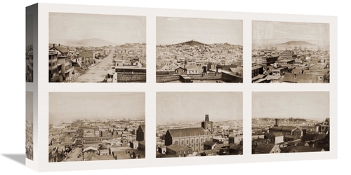 Global Gallery GCS-455406-22-142 22 in. Six-Part Panorama of San Franc