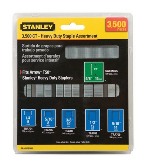 Stanley TRA700BN35 3500 Piece Assortment Heavy Duty Staple