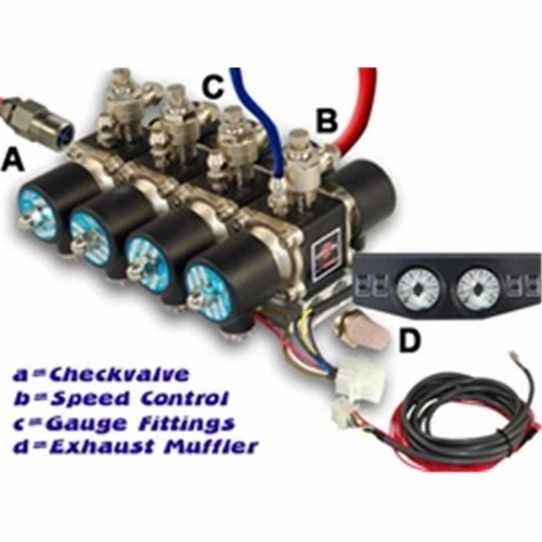 AirBagIt AIRVALVE-ENGINE-8AAA 0.38 In. 3-Position 200Psi 8-Cylinder Ai