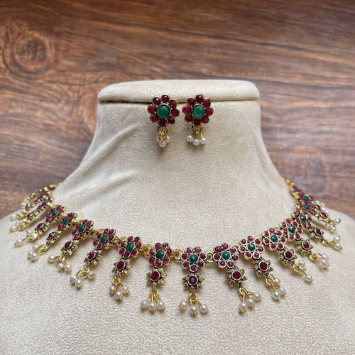 Antique Necklace Drop Pearl Beads