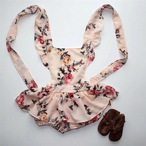 US Newborn Kids Baby Girls Floral Clothes