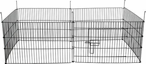 Pet Barrier Cage Black 61 x 38 x 38cm
