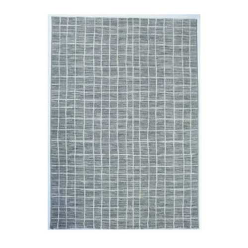 Tibet White Grey Bricks Heat Set Rug 200 X 290 Cm