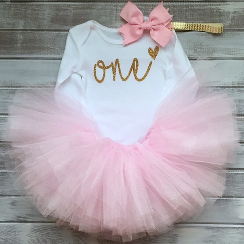 Cute Pink 3 Years Baby Girl Birthday Dress 2019