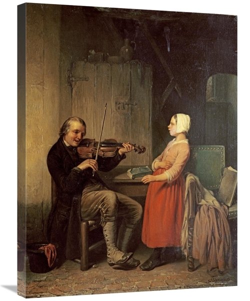 Global Gallery GCS-268010-30-142 30 in. The Fiddler Art Print - Napole