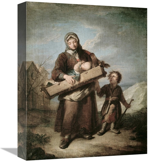 Global Gallery GCS-277439-16-142 16 in. Poor Woman with the Children A