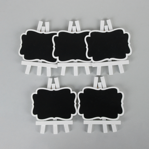1PC 11*9cm Black Wooden Mini Blackboard Message
