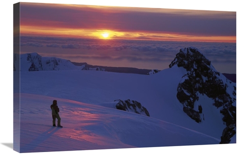 Global Gallery GCS-453402-2030-142 20 x 30 in. Skier on Franz Josef Gl