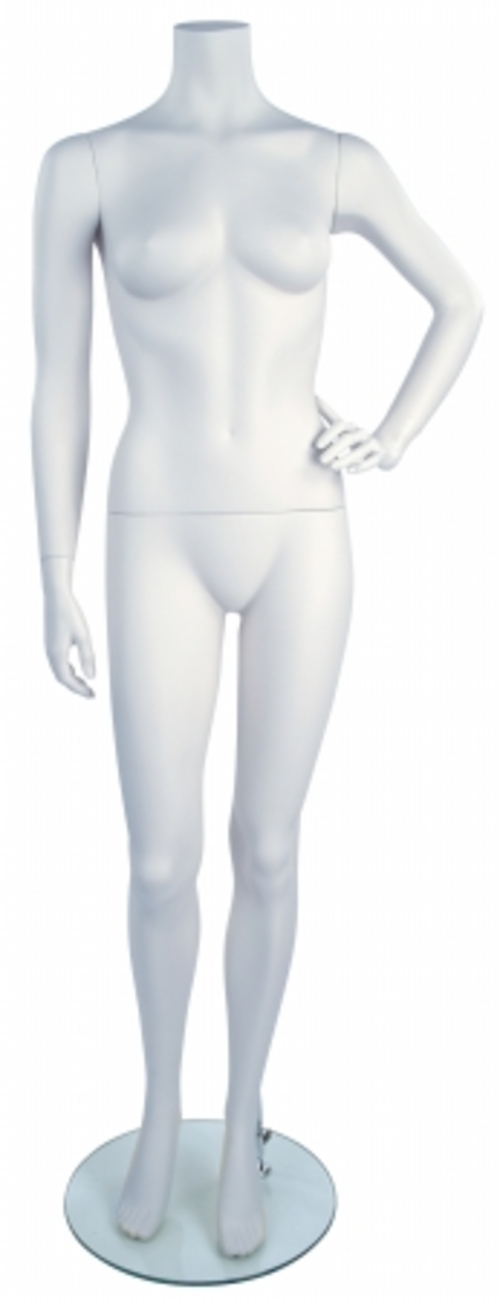 Econoco JUDY2NHW Judy Headless Right arm straight left arm On hip