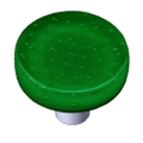 Hot Knobs HK1206-KRB Bubbles Dark Forest Green Round Glass Cabinet Kno