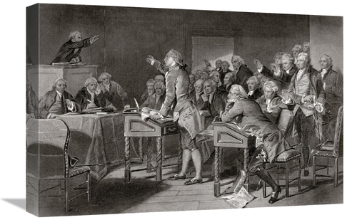 Global Gallery GCS-277078-22-142 22 in. Patrick Henry Addressing the V