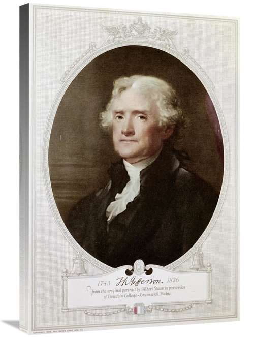 Global Gallery GCS-280163-30-142 30 in. Thomas Jefferson Art Print - G