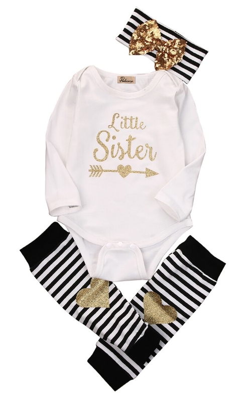 Lovely White Letter Print Simple Infant Kids