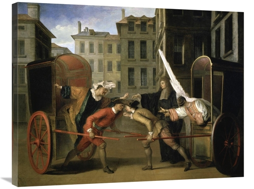 Global Gallery GCS-277689-36-142 36 in. Two Coaches Art Print - Claude