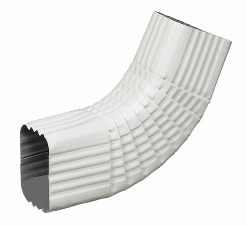 Amerimax Home Product 47265 3 x 4 in. B Elbow Downspout - White  Alumi