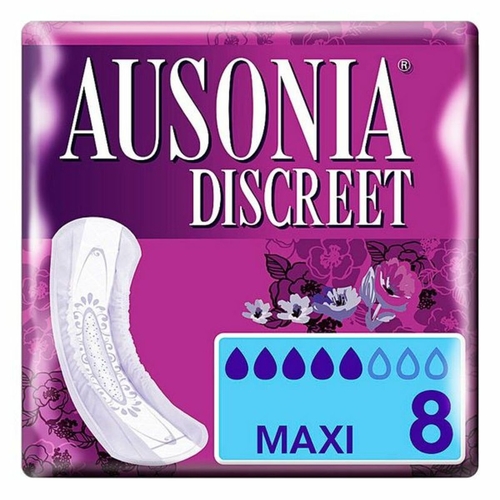 Incontinence Sanitary Pad DISCREET mAXI Ausonia Discreet (8 uds) 8