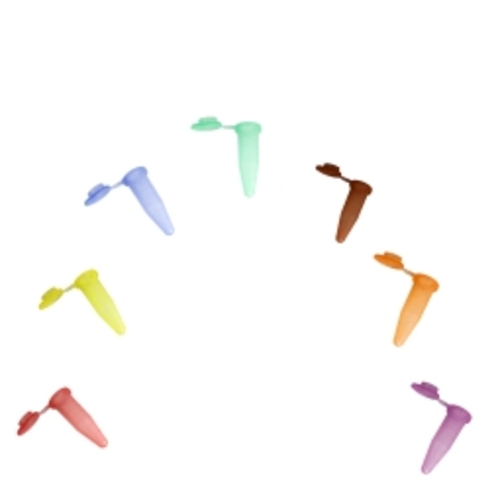 Bio Plas 4310 1.5 ml Flat Top Microcentrifuge Tube - 500 pk - Rainbow