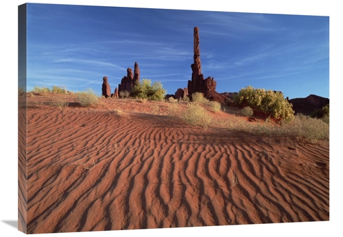 Global Gallery GCS-397073-2432-142 24 x 32 in. Totem Pole & Yei Bi Che