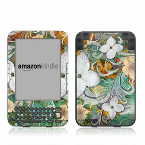 DecalGirl AK3-SANGFLOR Kindle Keyboard Skin - Sangria Flora