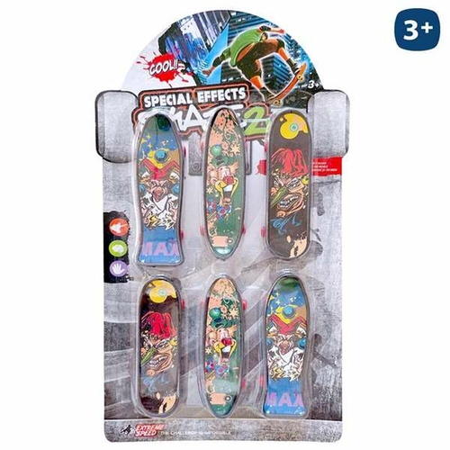 Figures Juinsa 6 pcs Skateboard Miniature Plastic