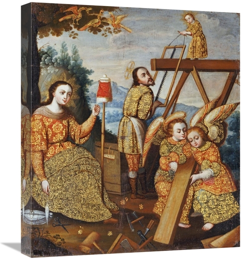 Global Gallery GCS-268594-22-142 22 in. The Holy Family in Nazareth Ar